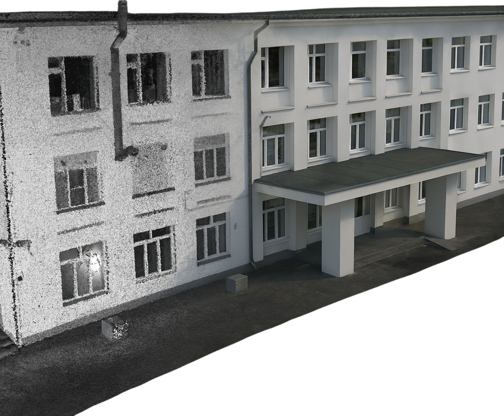 Создание 3D модели фасадов